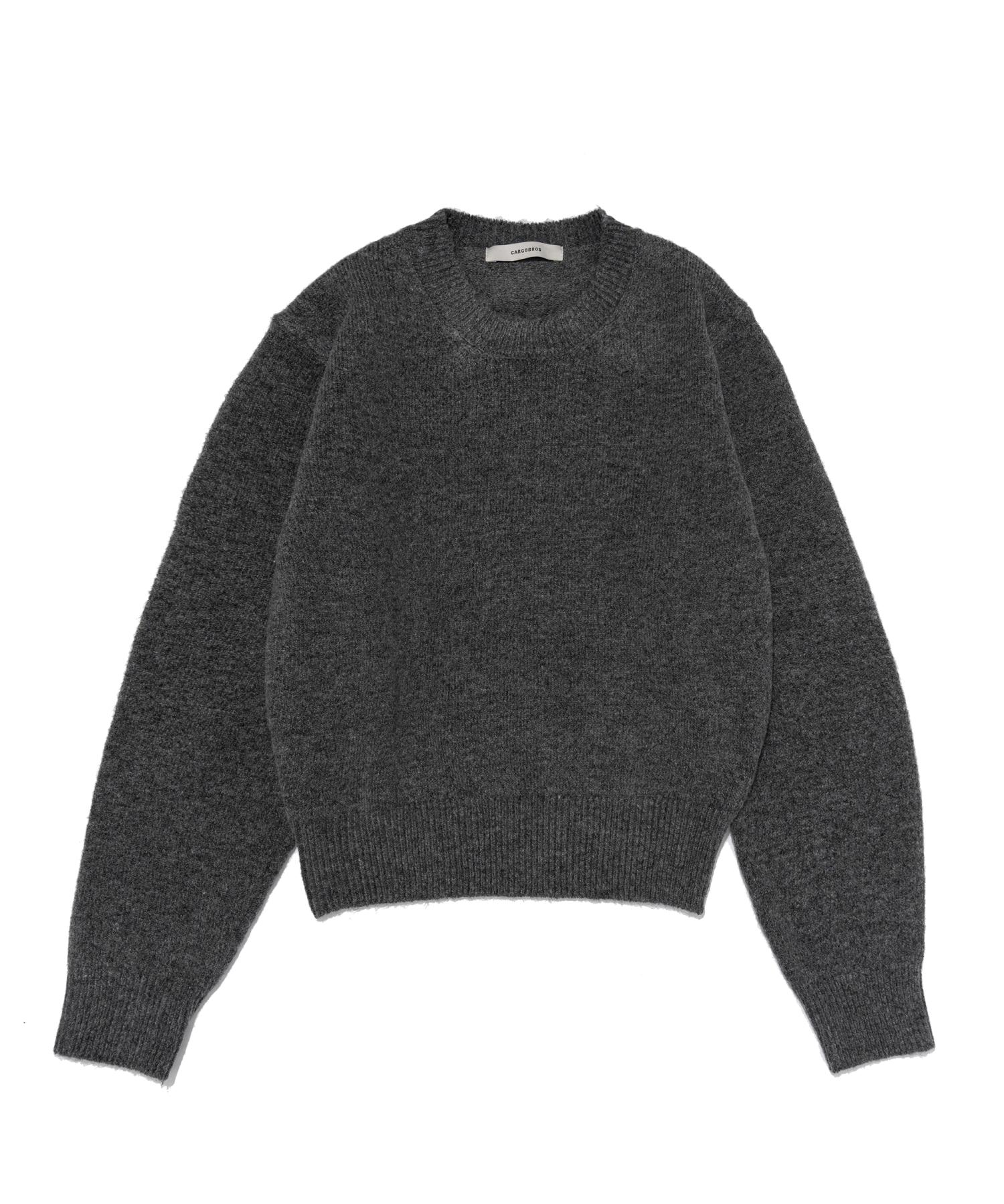 Cargo Bros For Woman Soft Basic Round Knit (Charcoal) Free