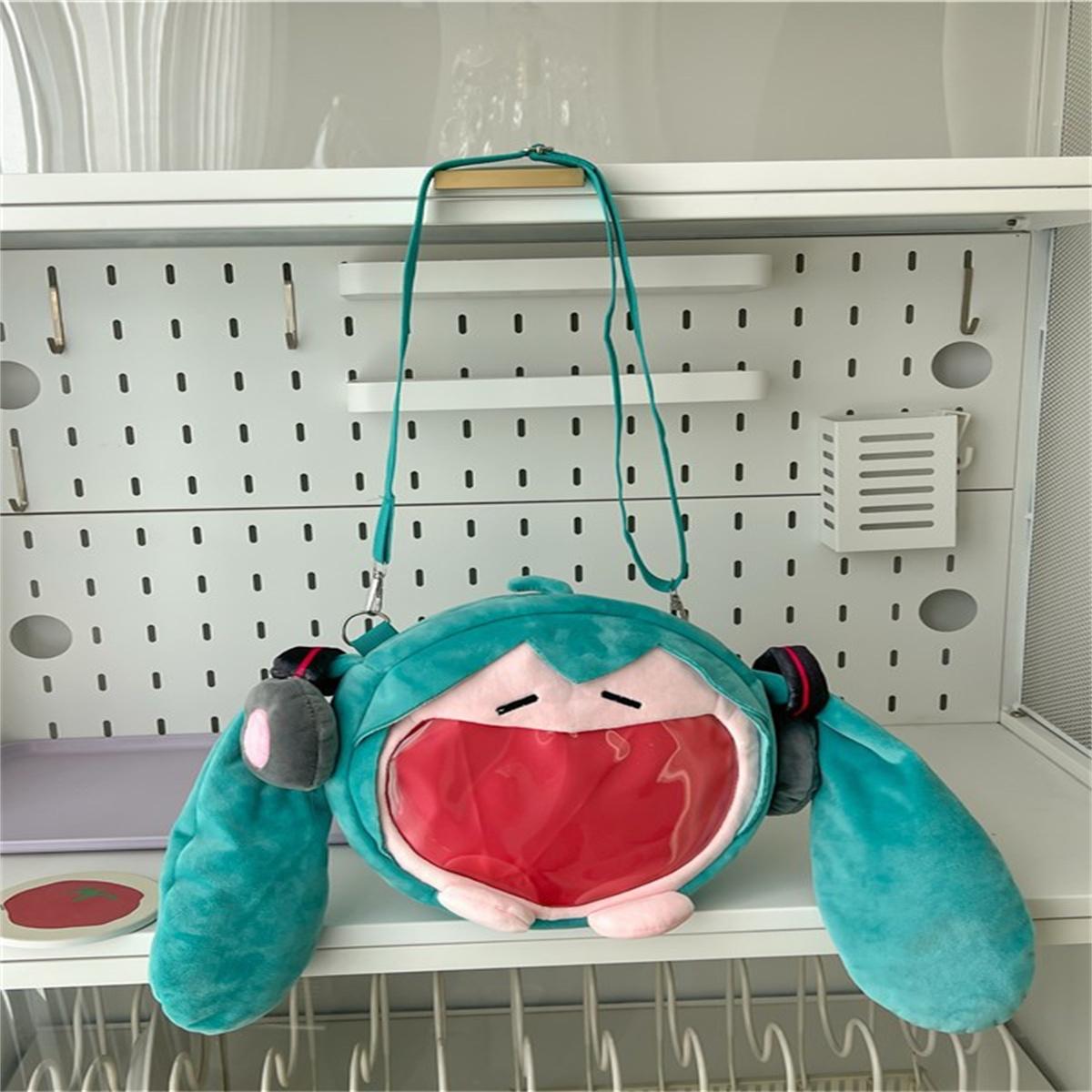 

25×23cm single shoulder backpack new style backpack cute anime girl plush cartoon cute back student packaging children s gift to