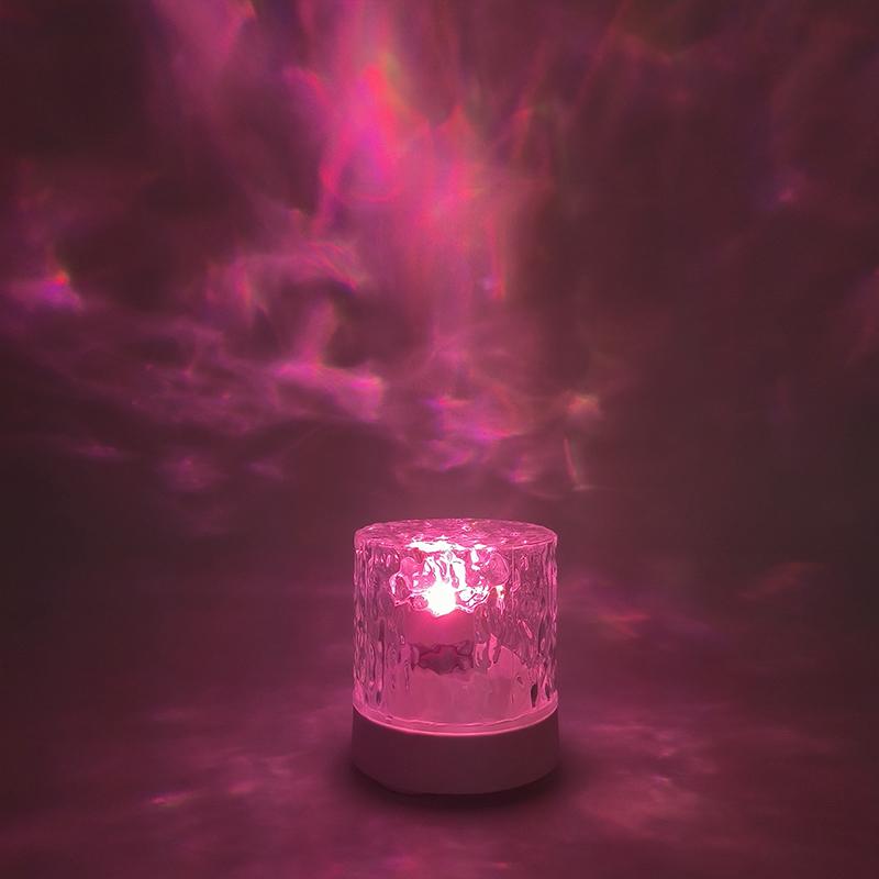 LED wiederaufladbare USB-Umgebungstischlampen RGB Water Wave Desktop dekorative Lampe