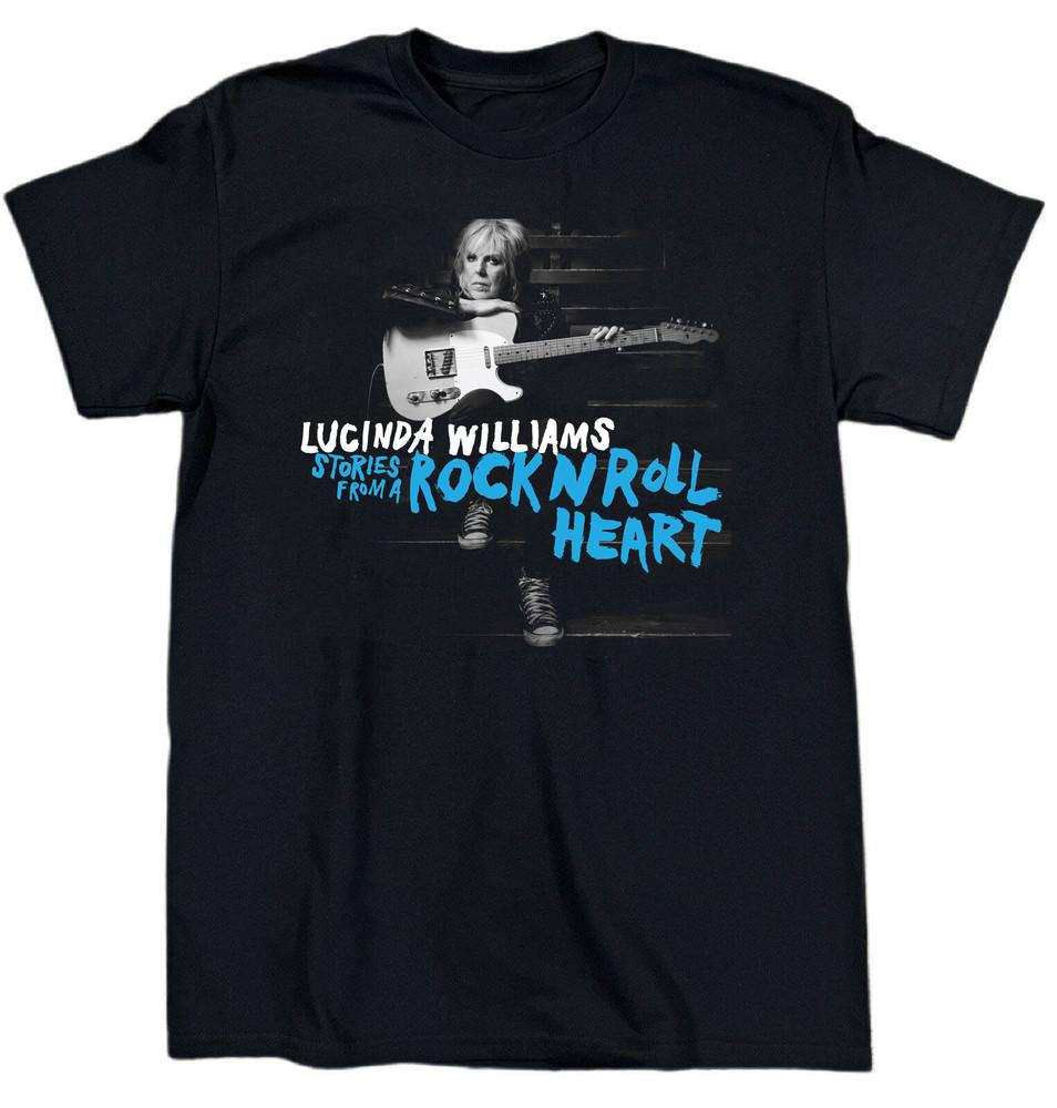 NEW Lucinda Williams Music Lover Heavy Cotton Black T-Shirt S-5XL EN736 Unisex T-Shirt L