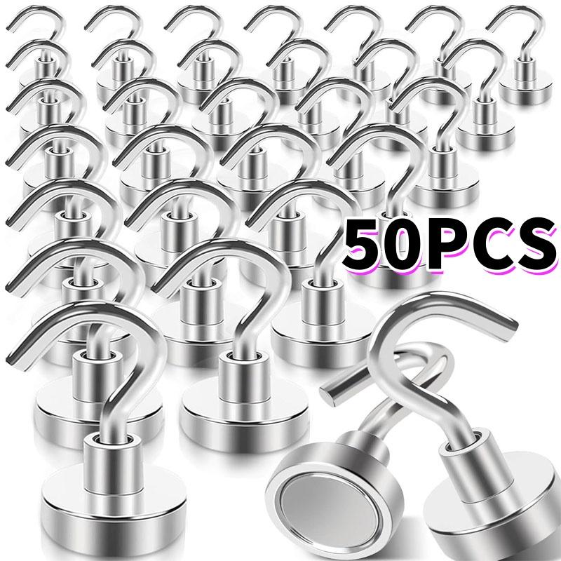 Heavy Duty Strong Magnet Hooks Strong Rare Earth Neodymium Hanging Magnet Hook Magnetic Hanger Magnetic Storage Holder