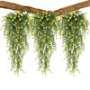 Simulated Flowers Ivy Vines Wall Hanging Wedding Gardening Decoration Artificial Realistic Rattan UV Resistant Flower Decor