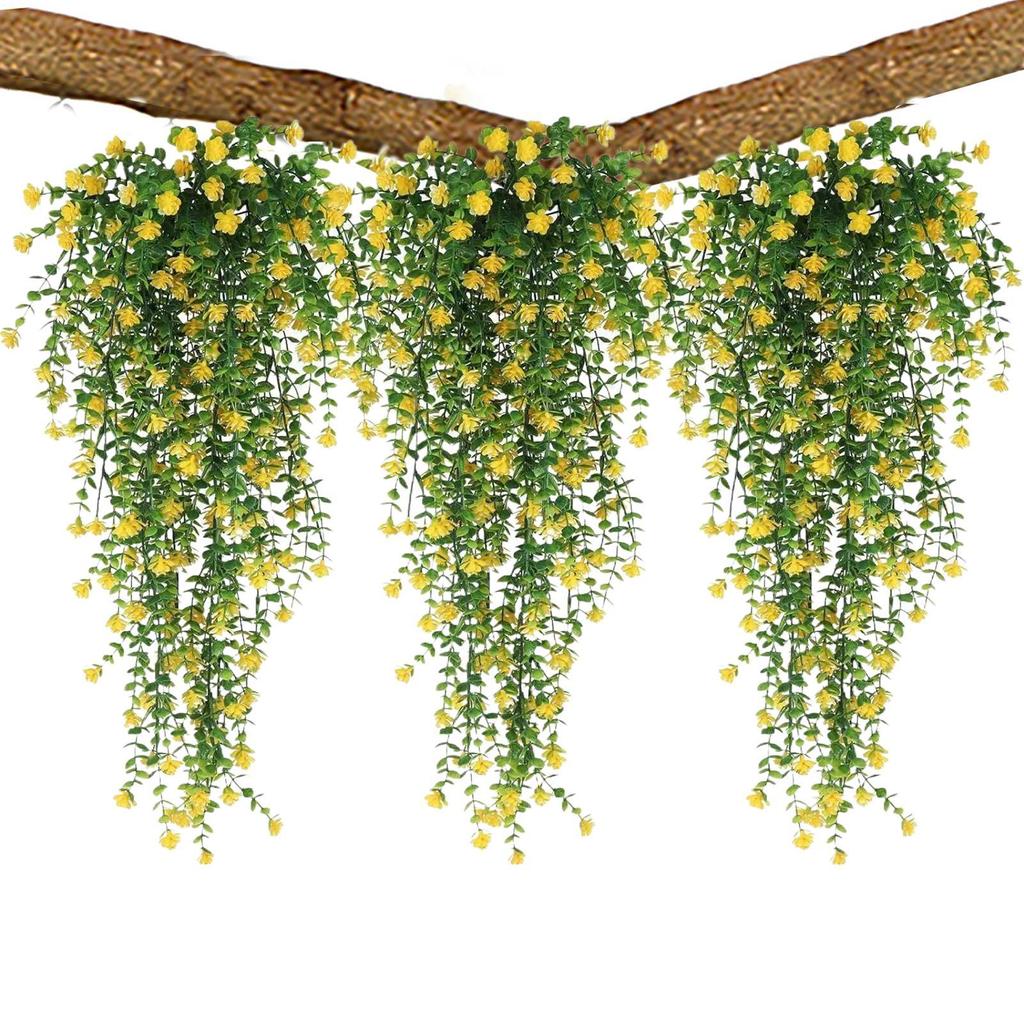 Simulated Flowers Ivy Vines Wall Hanging Wedding Gardening Decoration Artificial Realistic Rattan UV Resistant Flower Decor