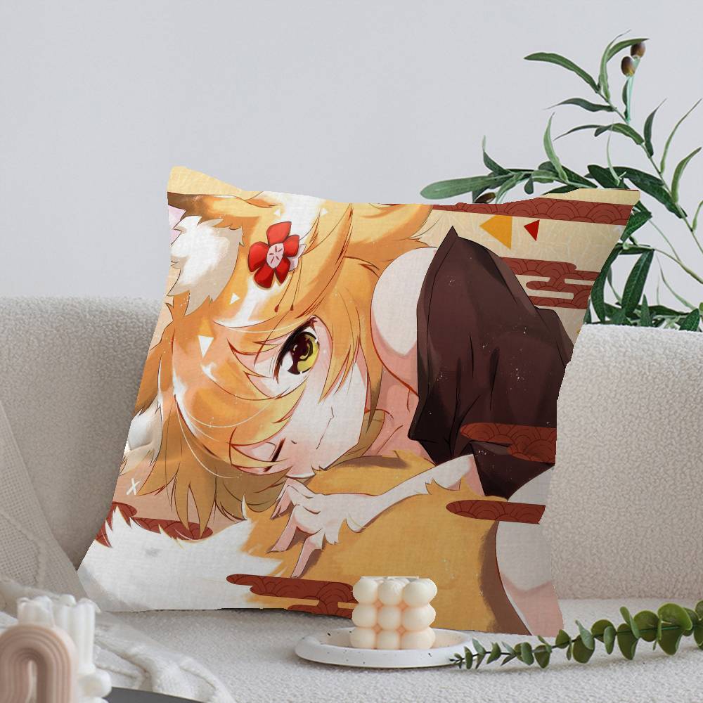 The Helpful F-Fox S-Senko-san Cushion Cover Car Throw Pillow Case For Sofa Car Christmas Gift 40x40cm 45x45cm