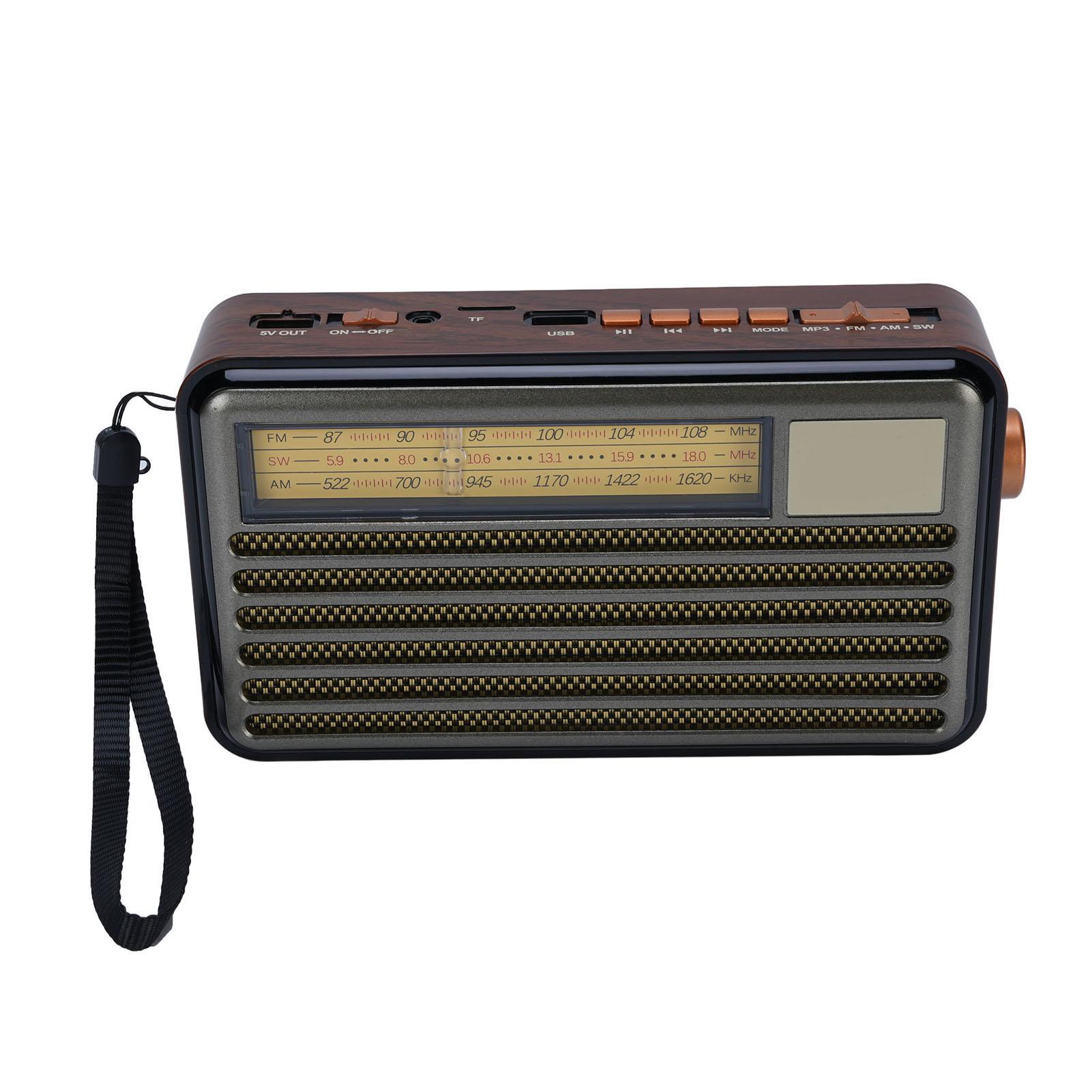 

Маленький Bluetooth-радиодинамик в винтажном ретро-стиле, портативный, работающий на солнечной батарее, для наружного освещения