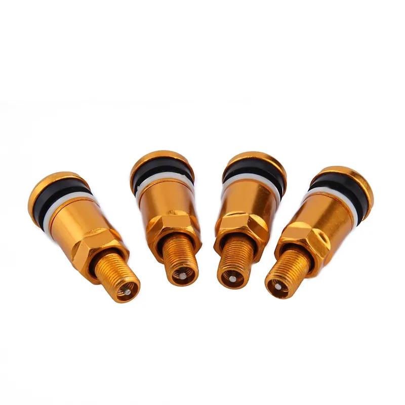 4pcs Universal Metal Car Motorcycle Tubeless Wheel Tyre Valve Stems Caps Aluminum Alloy Tire Air Valve Stems Valve Stems & Caps
