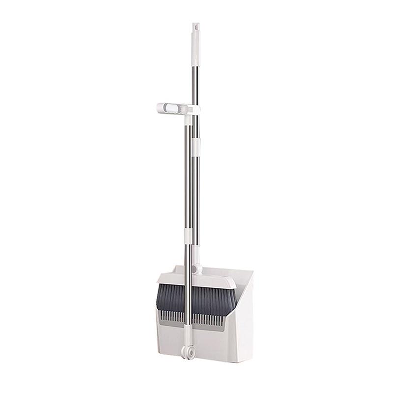 Effortless Home Cleaning with 3 in 1 Design Long Handled Floor Brush and Dustpan Set for All Surfaces