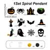 Halloween Pumpkin Paper Banner Backdrop Happy Halloween Party Decorations 2025 Haunted House Ghost Trick or Treat Spiral Pendant
