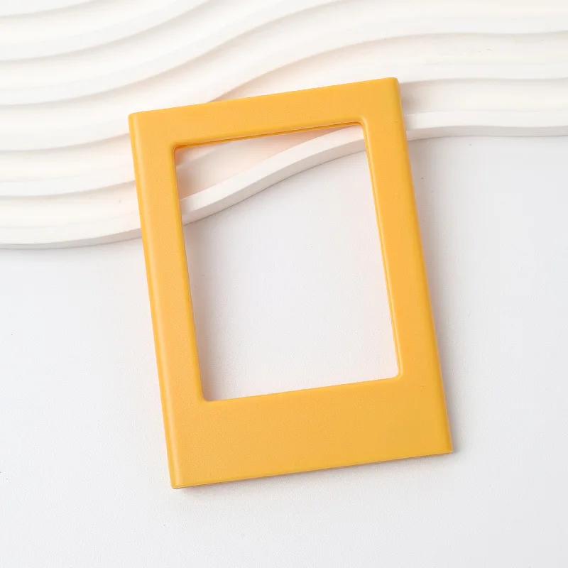 5pcs/10pcs Magnetic Photo Frame, 3-Inch Color Refrigerator Magnet, Compatible With Fuji Instax Mini Photo Paper.