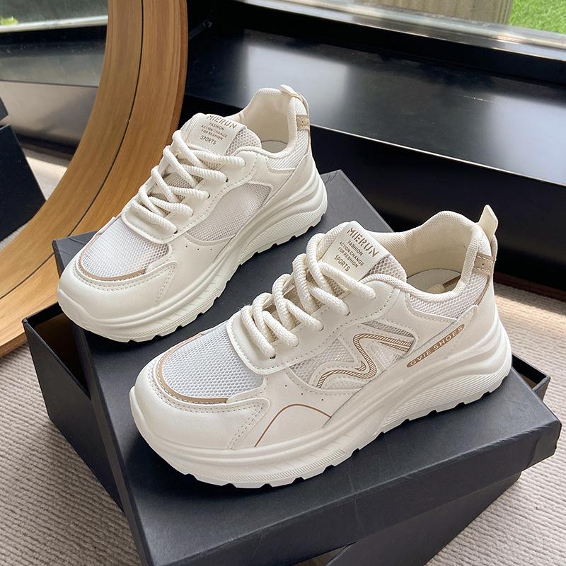 Thick-soled lightweight dad shoes 2025 new summer mesh fashion casual sports shoes are not tired of versatile running shoes