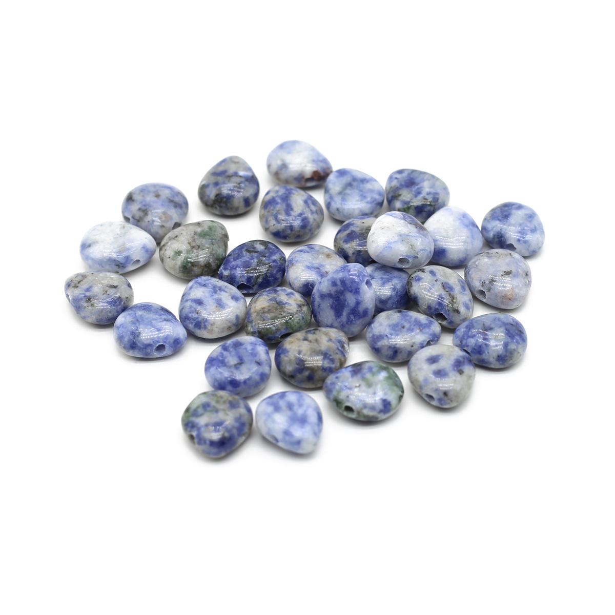 

10 шт. в партии бусины из натурального камня каплевидной формы кристалл розовый кварц агат бирюза свободные бусины для изготовления ювелирных изделий DIY аксессуары для ожерелья 10x12x5 мм 10Pcs/Sodalite