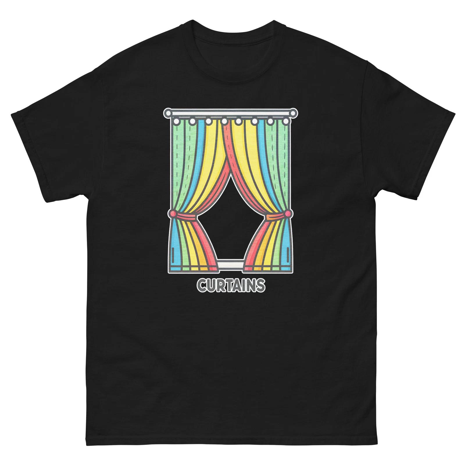 Curtains Hotel Item Travel Motel T-Shirt M