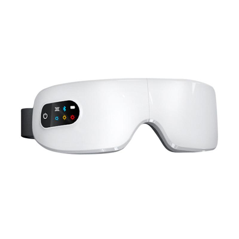 Electric Heated Eye Massager Smart Airbag Vibration Eye Care Instrument With Bluetooth Eye Strain Migraines Relief Improve Sleep