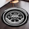 Crystal Velvet carpetPlush Crystal Velvet Round Mat - 7mm Thick, Non-Slip, Machine Washable, Soft & Durable Polyester Material,