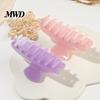 Gentle Pastel Hair Clip Back Head Claw, Macaron Color Shower Clip, Smooth Surface Large Long Claw Anti-Slip Teeth Accessory for Buns Commuting Travel