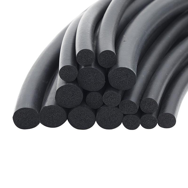 EPDM Foam Rubber Seal Strip for Electrical Cabinets and Furniture (Black)