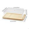 Butter Dish with Lid Holder Tray for Refrigerator Kitchen Counter M
