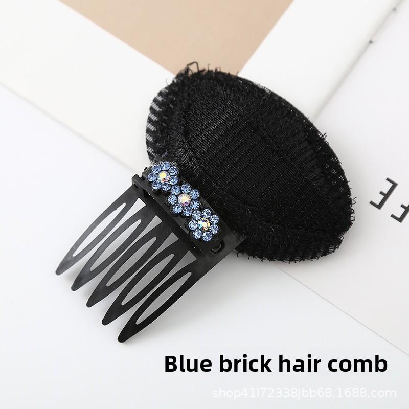 

Невидимая накладка для волос для плоской головы, накладка для челки, средство для придания объема корням волос, инструмент для увеличения объема волос 1PCS синий