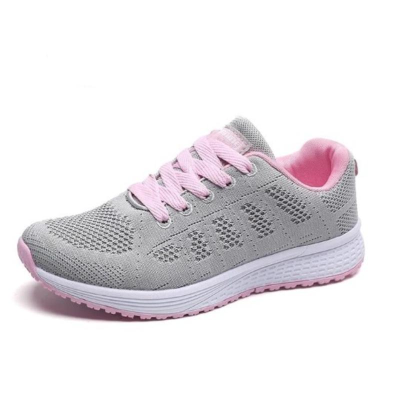 Women Casual Shoes Fashion Breathable Walking Mesh Flat Shoes White Woman Women 'S Sneakers  Women 'S Tennis Shoes Sandals