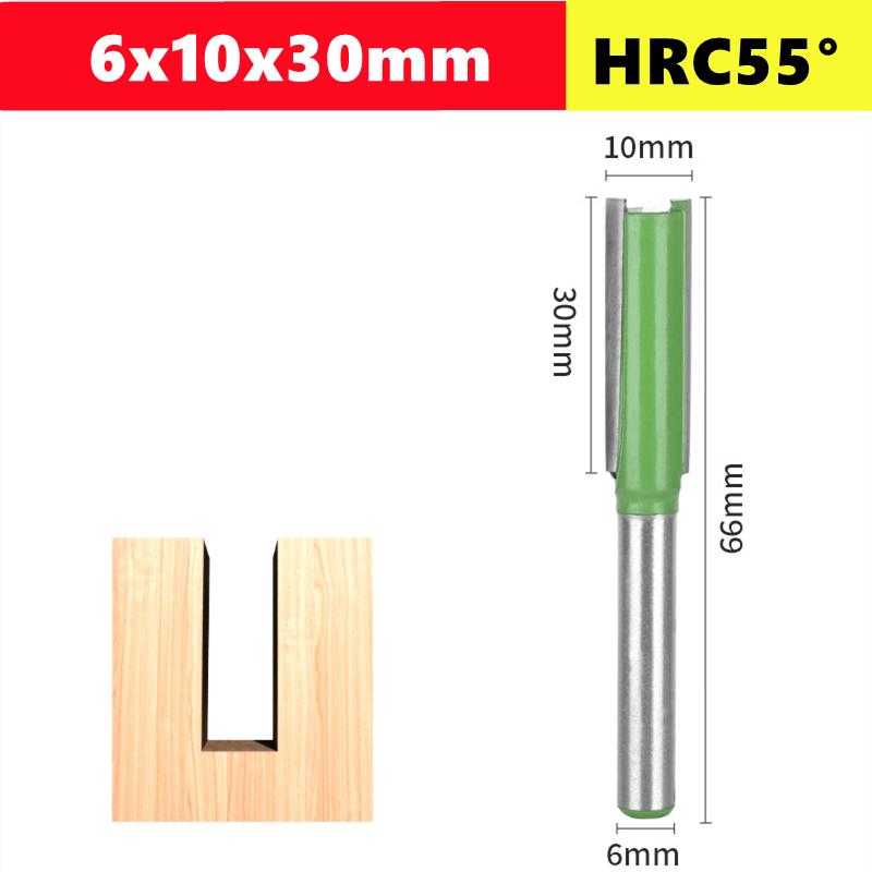 6mm 6.35mm Shank straight groove trimming cutter, 3 4 5 6 8 10 12mm hard alloy trimming slotting woodworking milling cutter