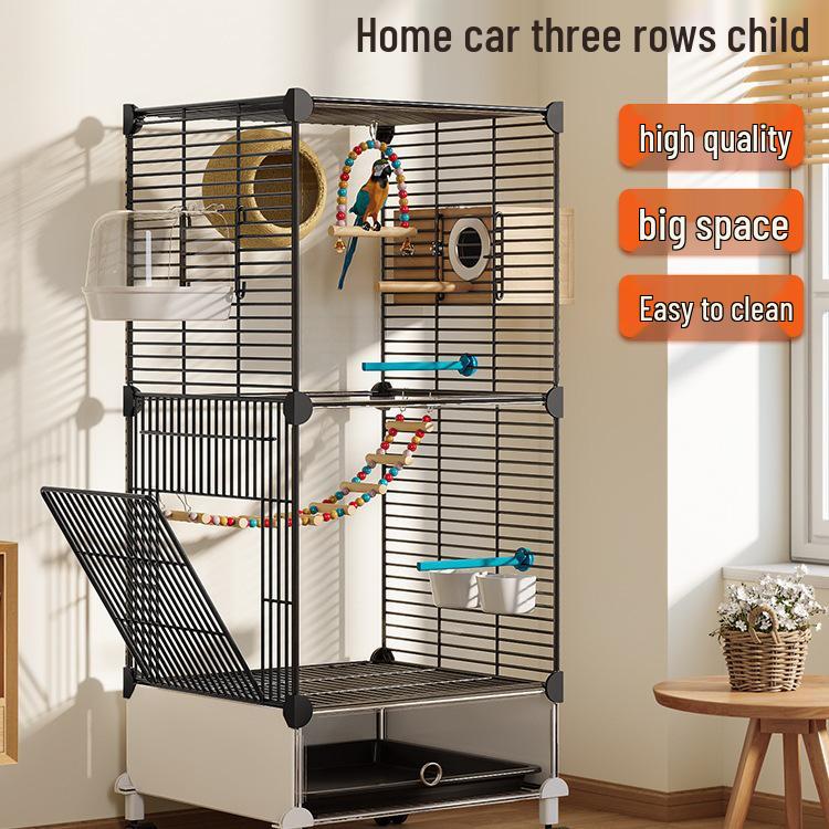 Luxury Large Bird Cage for Cockatiels, Budgerigars, Parrots with Breeding Box