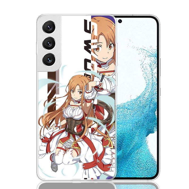 Anime Sword Art Online SAO Phone Case For Samsung Galaxy S26 Ultra S23 S24 S25 Edge S20 FE S21 S22 Plus Soft Print Shell Cover F