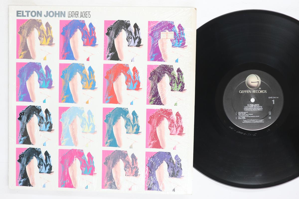 

LP Record ELTON JOHN Leather Jackets GHS24114 GEFFEN 1986 US Rock Used