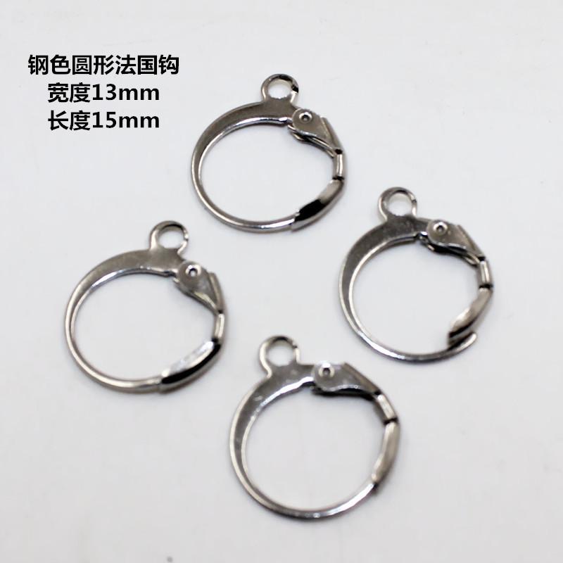 Diy Jewelry Accessories Stainless Steel Color Retention Handmade Beaded Material Earring Material Ear Hook Earring Buckle Accessories