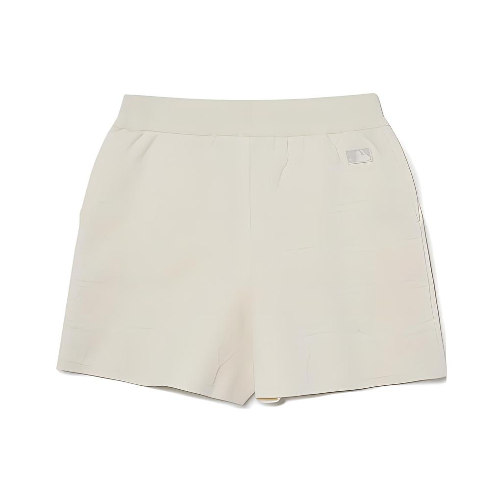 New MLB Casual Shorts Women's Ivory 3FSPM0433-50CRS