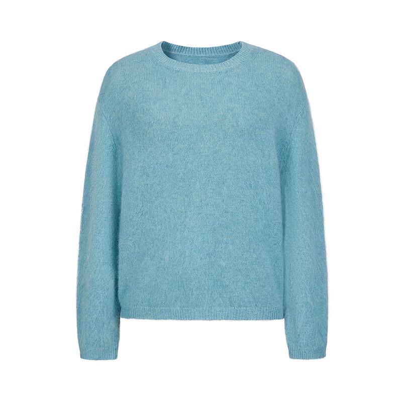 Jiuzi Annacole Women's 100% Wool Drop-Shoulder Knit Sweater