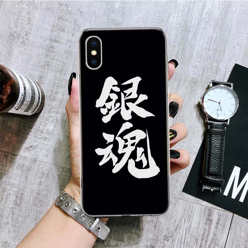 Gintama Funny Japan Anime Phone Case For iPhone 11 12 13 14 Pro XS XR X Max 7 8 6 6S Plus Mini + 5 SE Pattern Customized Coque