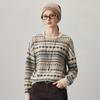 Kemengboka Women's Fair Isle Cashmere Sweater