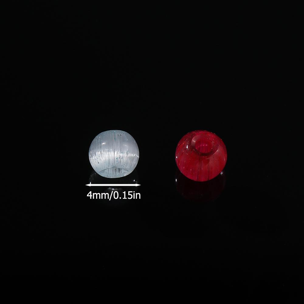 100 Stück/Los 4mm farbige Glas Katzenaugenperlen rund lose Abstandshalterperlen für DIY Schmuckherstellung Halsketten Ohrringe Bastelbedarf