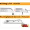 Raycharm 10" RV & Marine Boat LED Awning Porch Utility Light Fixture, 40° Down Angle Beam, 6000K Cool-White, 12V/24V DC, High Light-Output Low