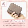 Women's Bifold Wallet, Stylish, Cute, Simple, Card Case, Coin Purse, Bill Pocket, Mini Wallet, Compact, Black, Gift (Salmon Pink)