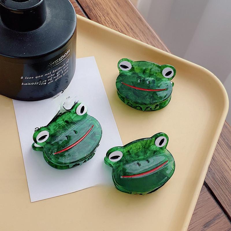 Trendige Cartoon-Frosch Kleine Haarspange Für Frauen Aus Acetat Perfekt Fürs Styling