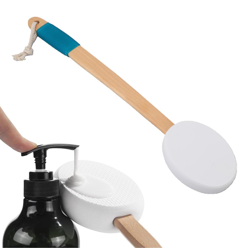 Body Lotion Applicator Wooden Non Slip Grip Handle Lotion Applicator with  Ing Rope for Easy Drying