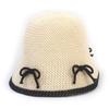 Universal Chemistry Ribbon Edge Ivory Linen Bucket Hat Knit