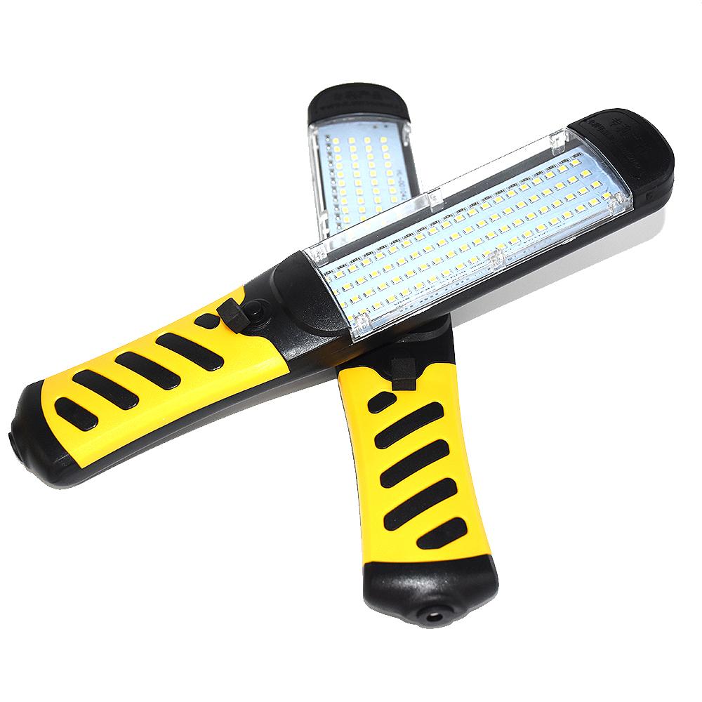 Portable Flashlight Magnetic 80 LED Beads Emergency Safety Work Light Car Inspection Repair Handheld Work Lamp 220V EU Plug