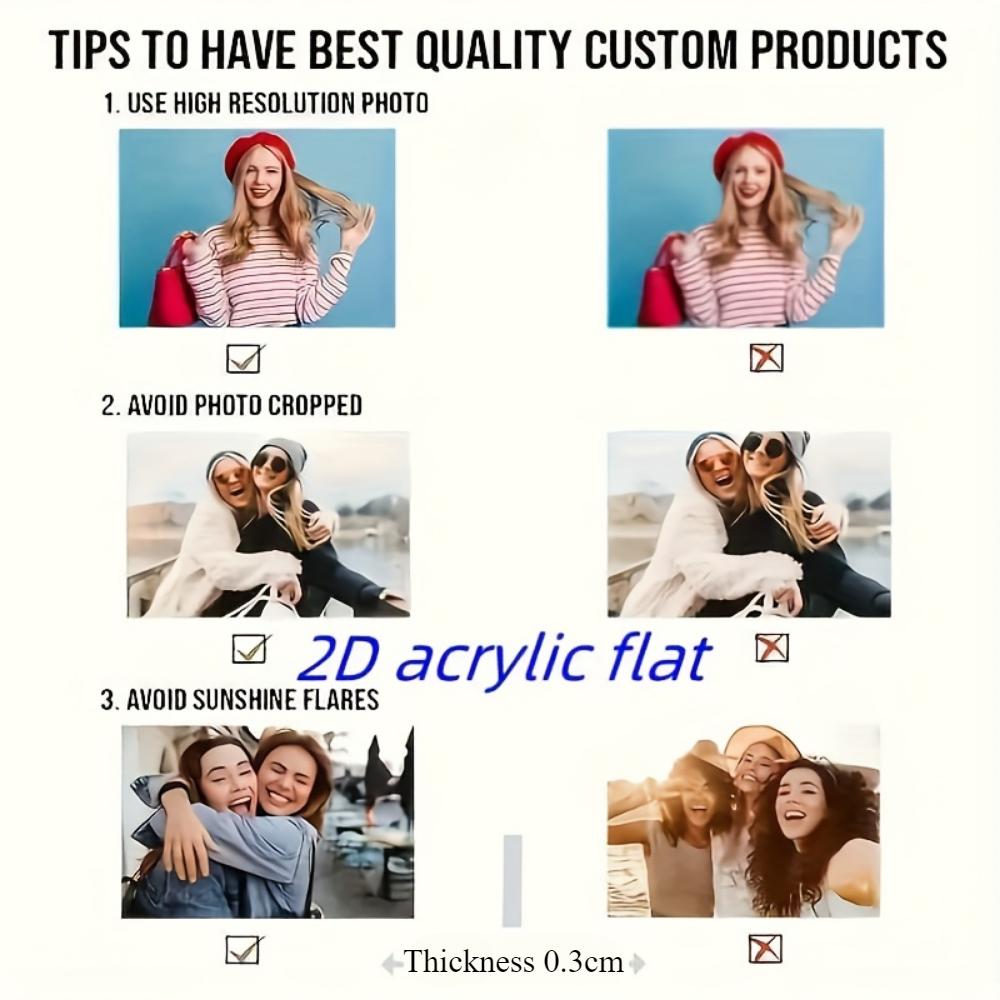 2D plochá, závěsná dekorace do auta, zakázkové akrylové foto dekorace - Vánoční, výroční, valentýnské dárky, týmové firemní suvenýry