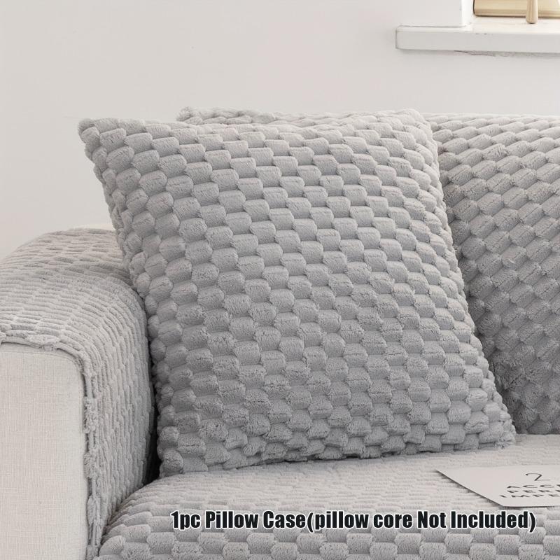 1PC Autumn and Winter Plush Sofa Cushion Thickened Seat Cushion Non-slip Sofa Cover Cover Cloth