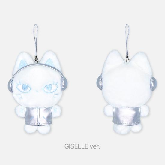 Pre-order 2025 Aespa LIVE TOUR SYNK: aeXIS LINE Fanlight Doll Key Ring Silver Ver.