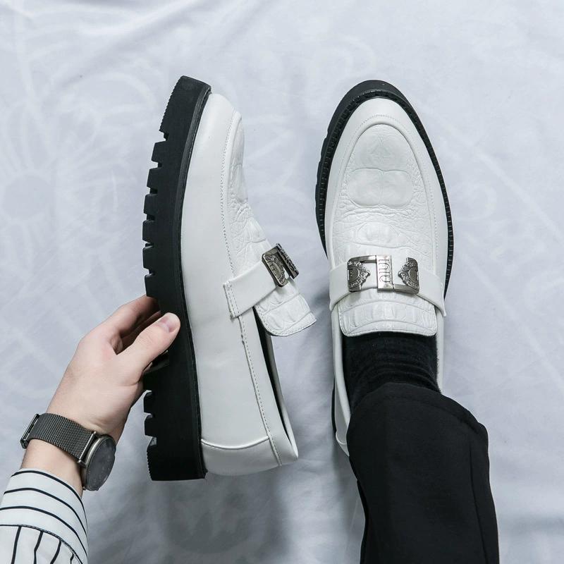 Men's Lazy Shoes with Thick Soles, One Foot On Business Casual Leather Shoes, Going To Work, Dating, Getting Married