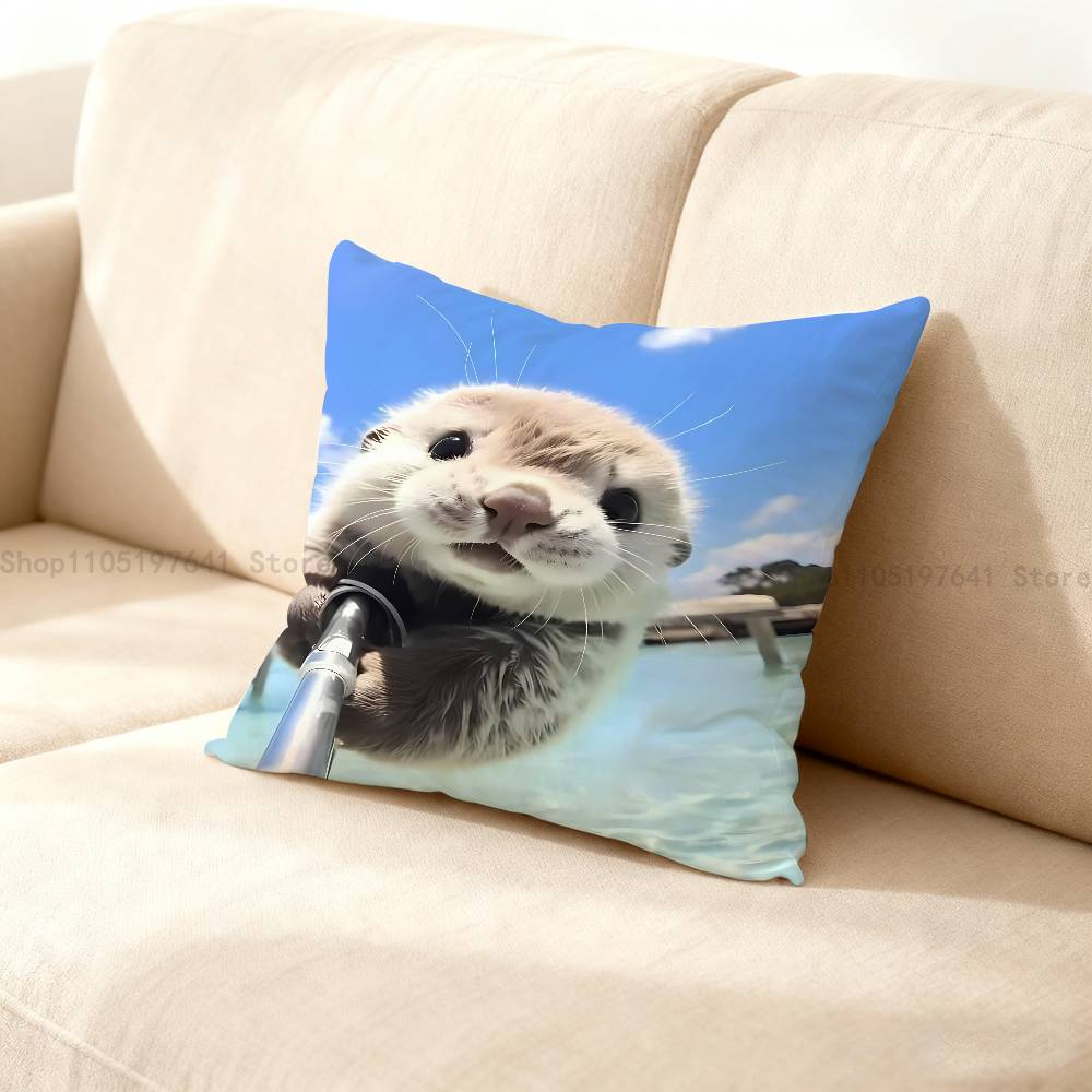 Seal Animal Cute Pillow Case Cushion Cover Home Decor Birthday Gift Pillowcover