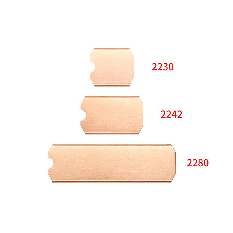 Hanche Copper Heat Sink Vest for M.2 SSDs (2242, 2280, 2230)