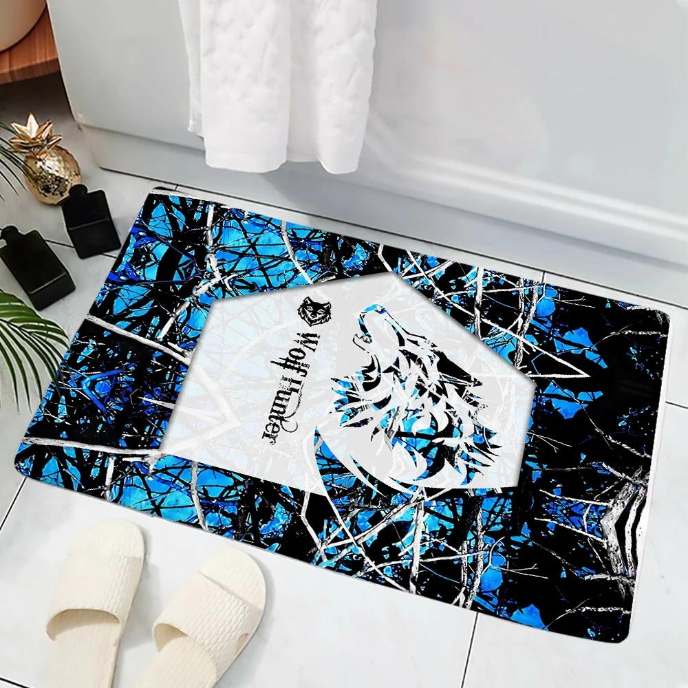 Animal Hunting Boar Carpet Decorate 3D Printed Doormat for Home Indoor Bedroom Toilet Kitchen Mats Rectangle Area Rugs Pig Duck