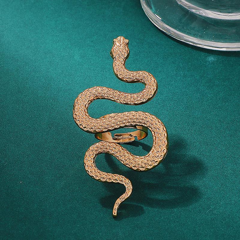 1Pcs/Set Vintage Snake Shaped Bracelets For Women Men Exquisite Punk Ring Personalized Earrings Party Jewelry Accessories Gifts