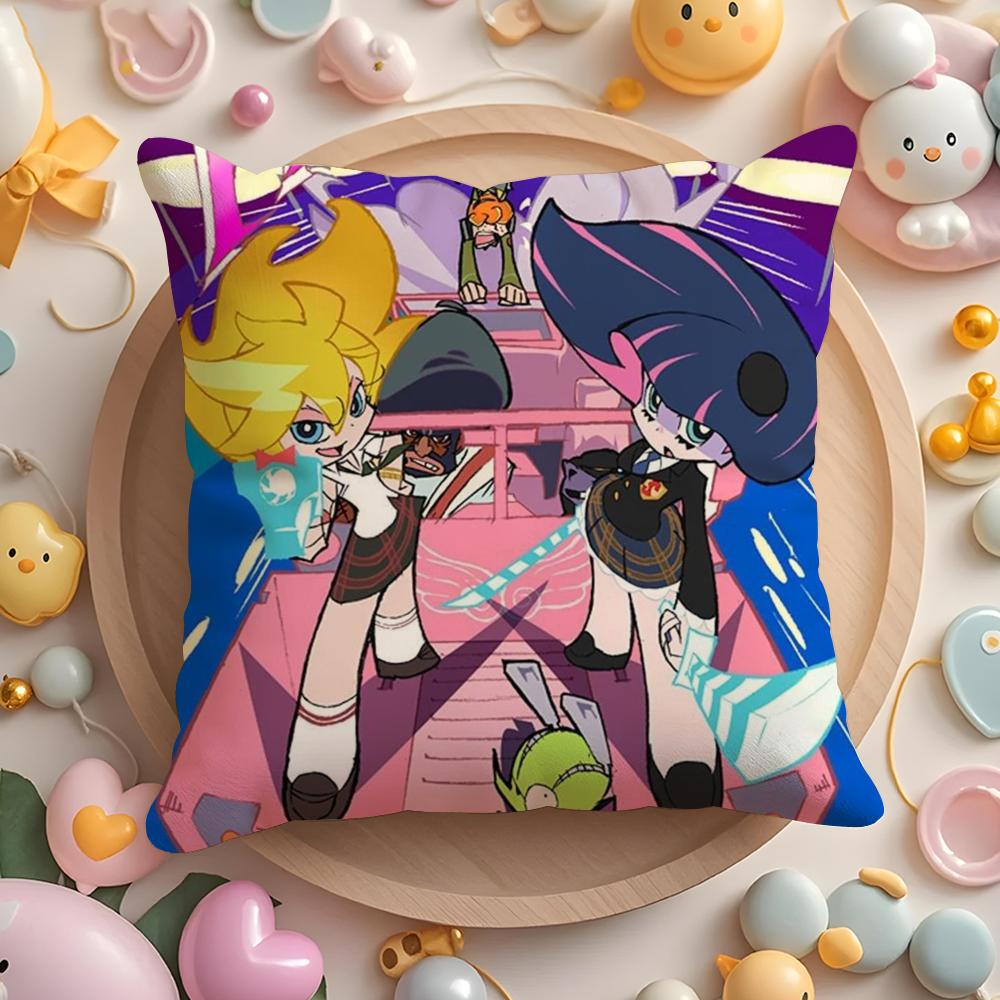 P-Panty & Stocking with Garterbelt Kissenbezug Kurzer Plüsch Doppelseitiger Druck Zuhause Maschinenwaschbar im Winter Kissenbezug