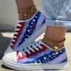 Spring and Autumn New Single Shoes Women's Big Yards Low-top Canvas Lace-up Casual Flowers Women's Canvas Shoes