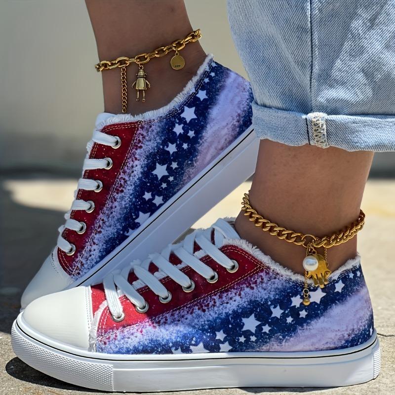 Spring and Autumn New Single Shoes Women's Big Yards Low-top Canvas Lace-up Casual Flowers Women's Canvas Shoes
